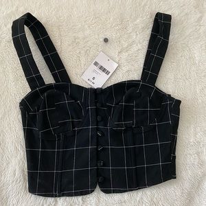 Plaid Corset Top